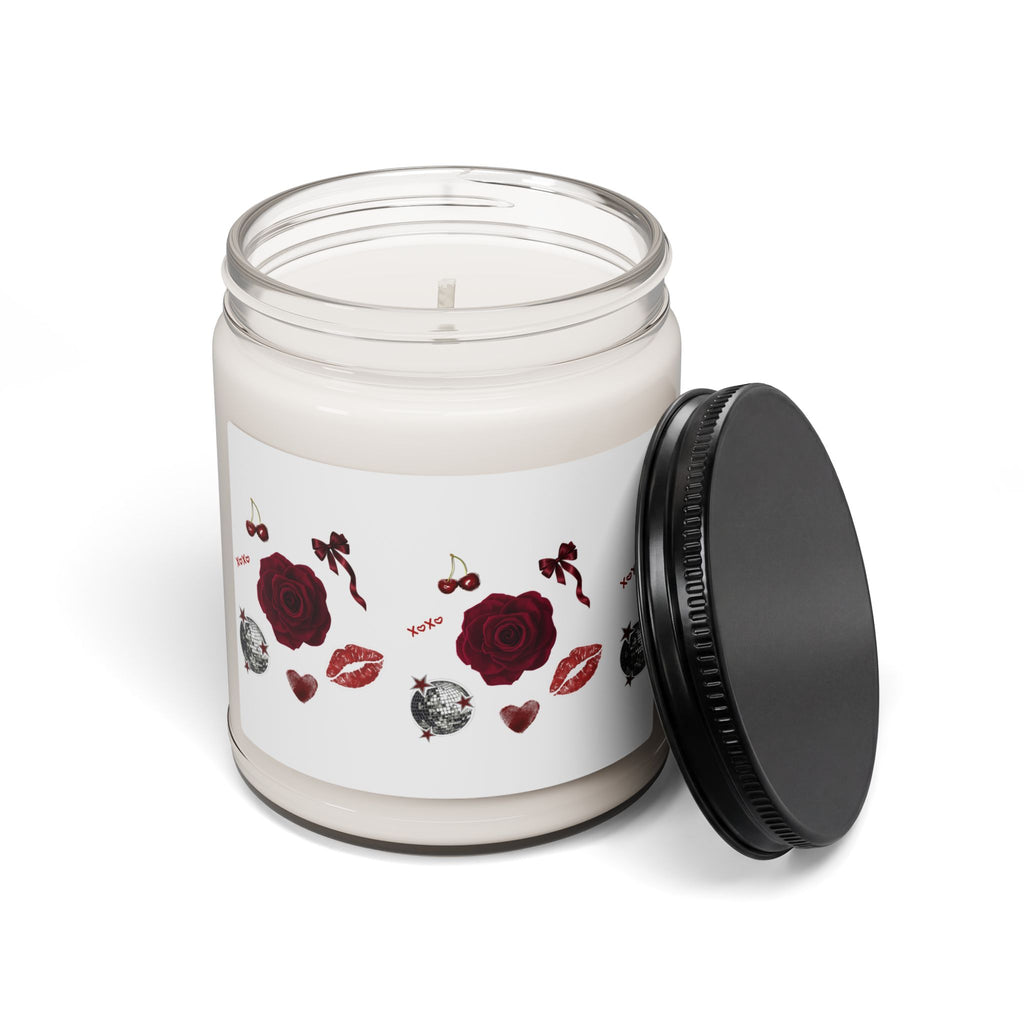 Romantic Rose & Cherry Scented Soy Candle — 9oz